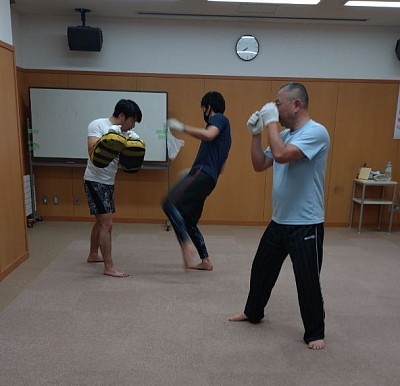 ミット打ち風景🥊