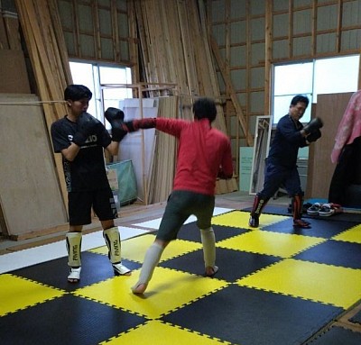 打撃ドリル風景🥊