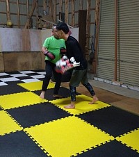 ミット打ち風景🥊
