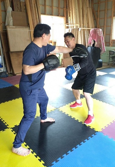 テクニカルミット打ち風景🥊