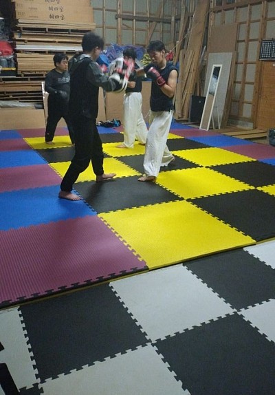 楽しくミット打ち🥊