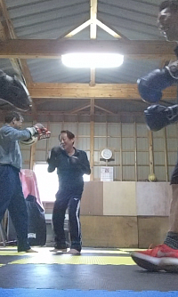 ミット打ち風景🥊
