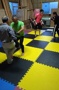 ミット打ち風景🥊