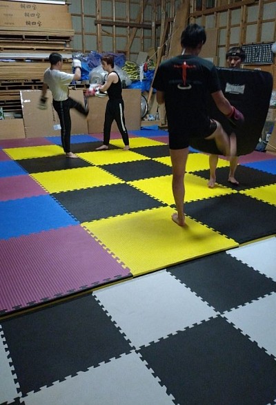 ミット打ち風景🥊