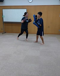 楽しくミット打ち🥊
