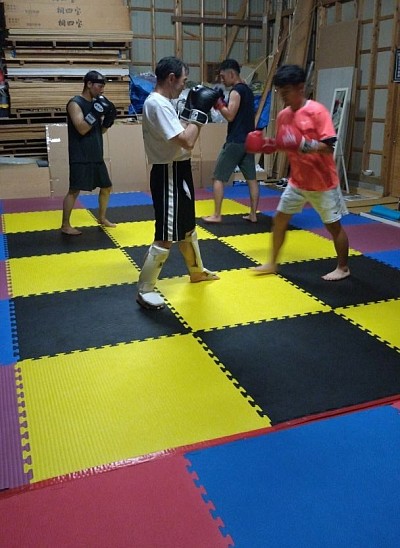 打撃ドリル風景🥊