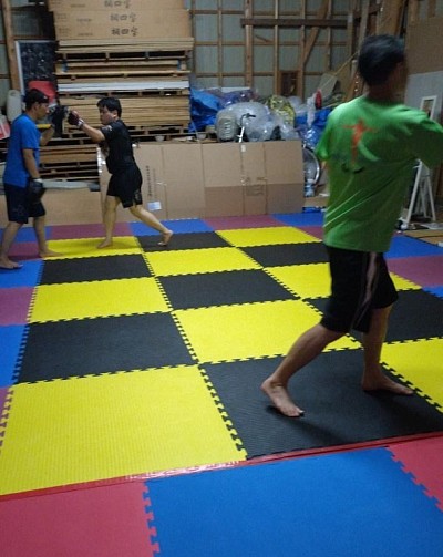 ミット打ち風景🥊