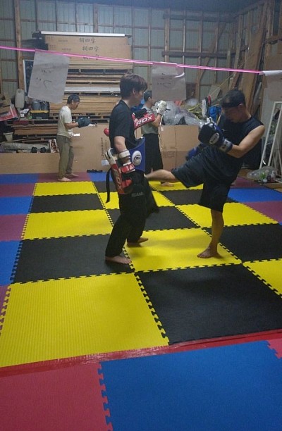 楽しくミット打ち風景🥊