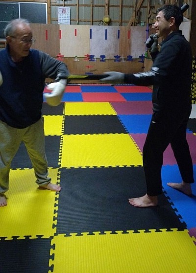 楽しくミット打ち🥊