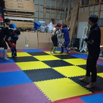 打撃ドリル風景👊