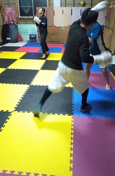 ミット打ち風景✨