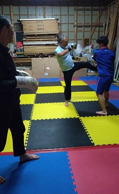 ミット打ち風景🥊