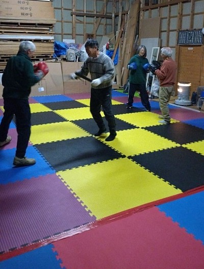 ミット打ち風景🥊