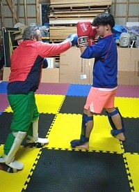 打撃ドリル風景👊