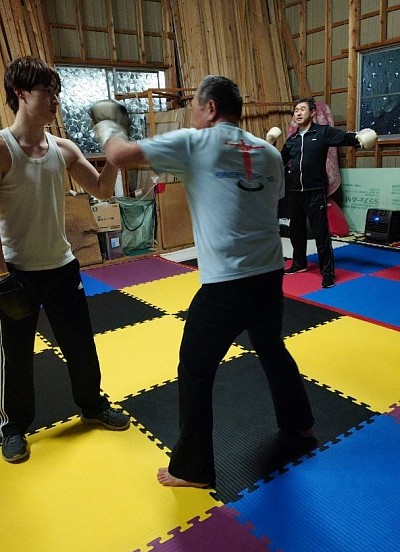 ミット打ち風景🥊