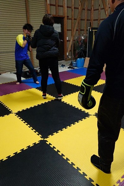 ディフェンス練習風景🥊