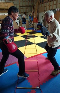 ミット打ちラダートレ🥊