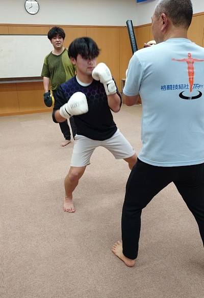 ディフェンスミット打ち風景🥊