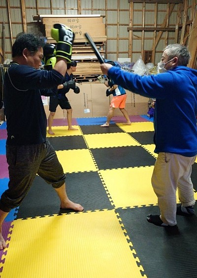 楽しくミット打ち🥊