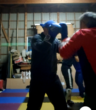 打撃ドリル＆マスボクシング風景🥊