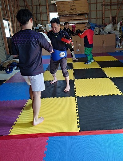 ミット打ち風景🥊