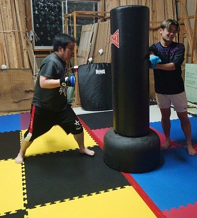 サンドバッグ打ち風景🥊