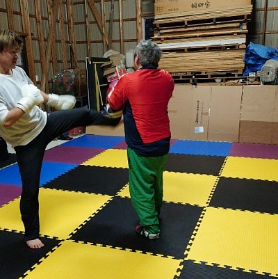 ミット打ち風景🥊