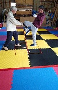 ７０代の方によるラダーミット打ち風景🥊