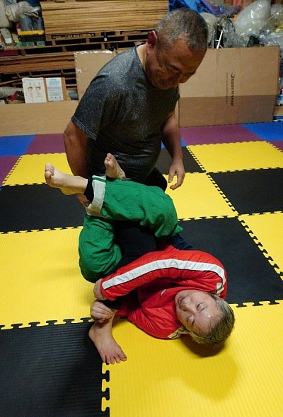 寝技ペアドリル風景✨️