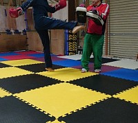 ミット打ち風景🥊