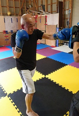 ミット打ち風景🥊