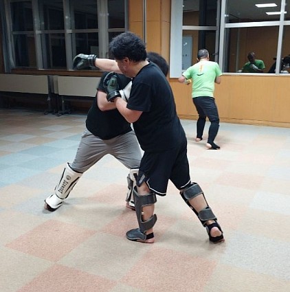 打撃ドリル風景🥊