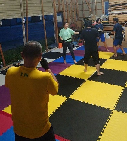 ミット打ち風景🥊