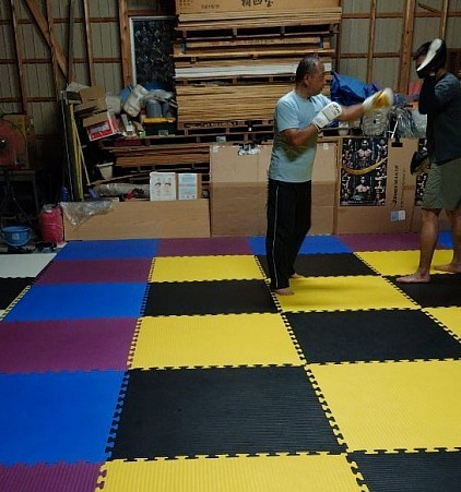 ＴＦＢのミット打ち風景🥊