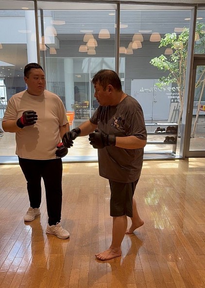 出張ミット屋!!での受け返し風景🥊
