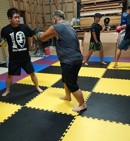 基本ミット打ち風景🥊