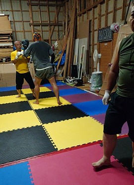 ミット打ち風景🥊